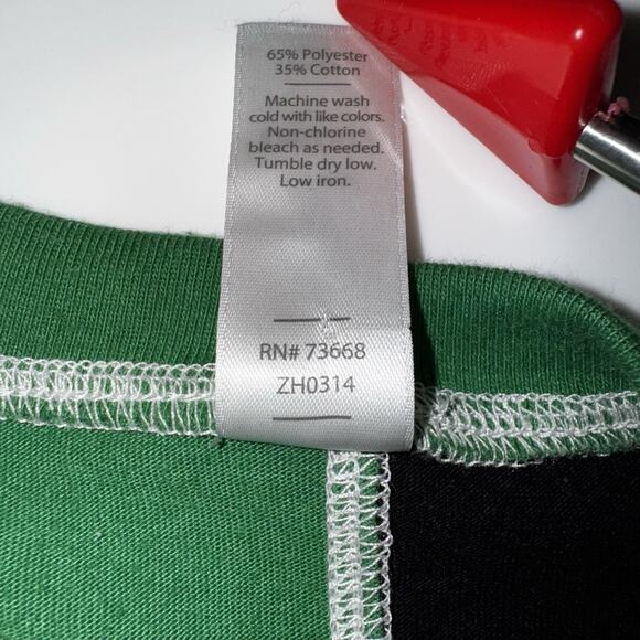 University Of Oregon Crop Top LG T-Shirt Boxy Fit Green Ducks 90s Short Baby Tee - Picture 6 of 6